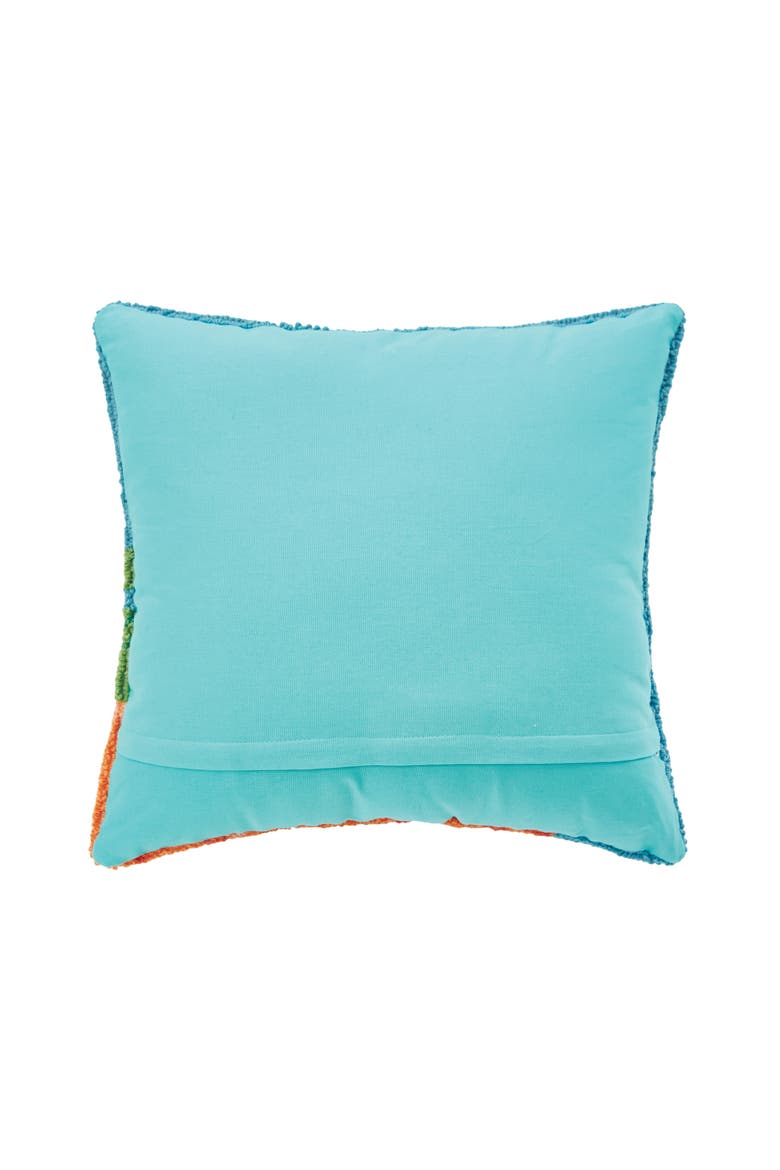 Blessed Pumpkin Hooked Throw Pillow, Alternate, color, Blue