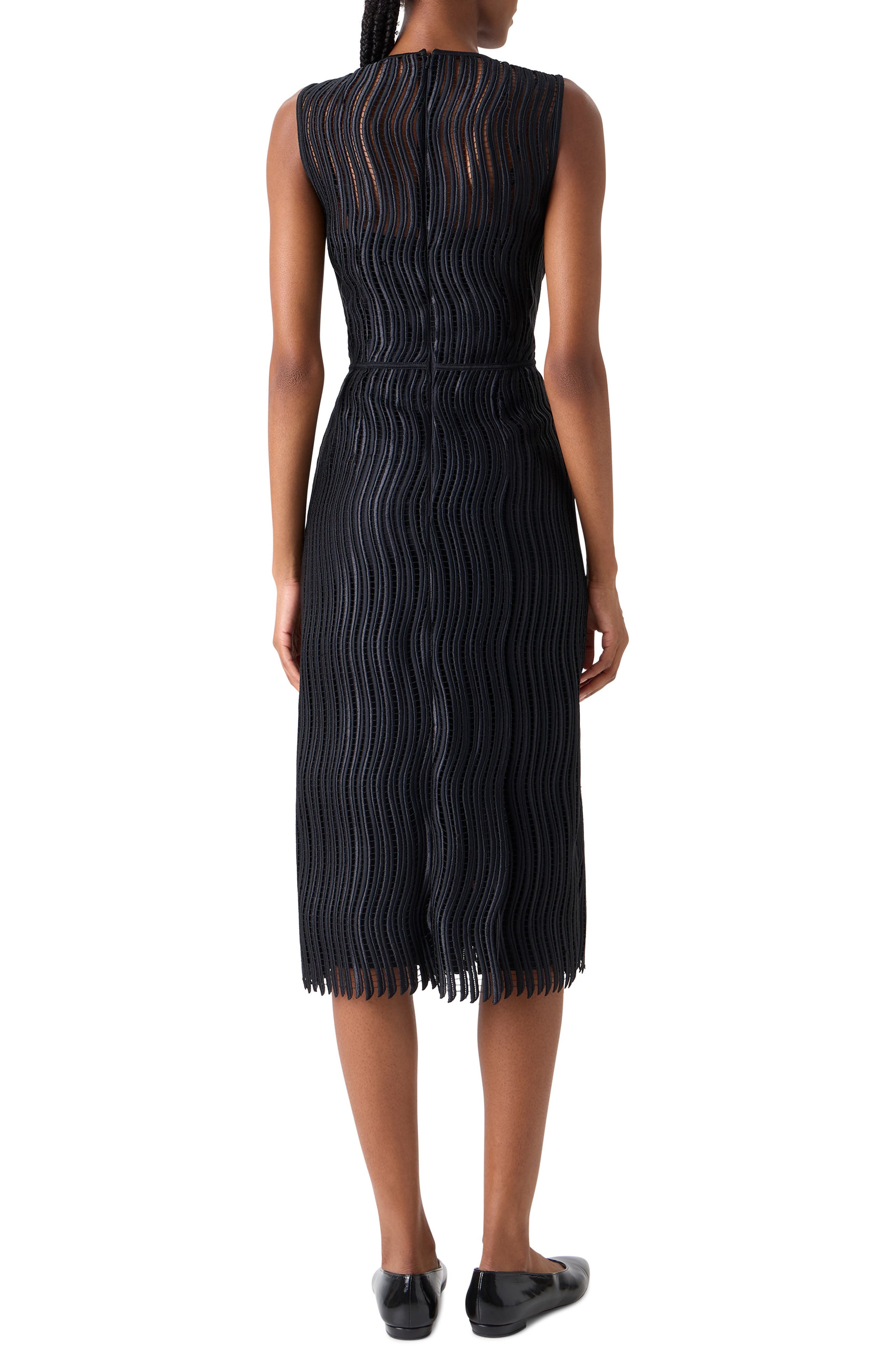 Wave Lace Sheath Dress - image 2
