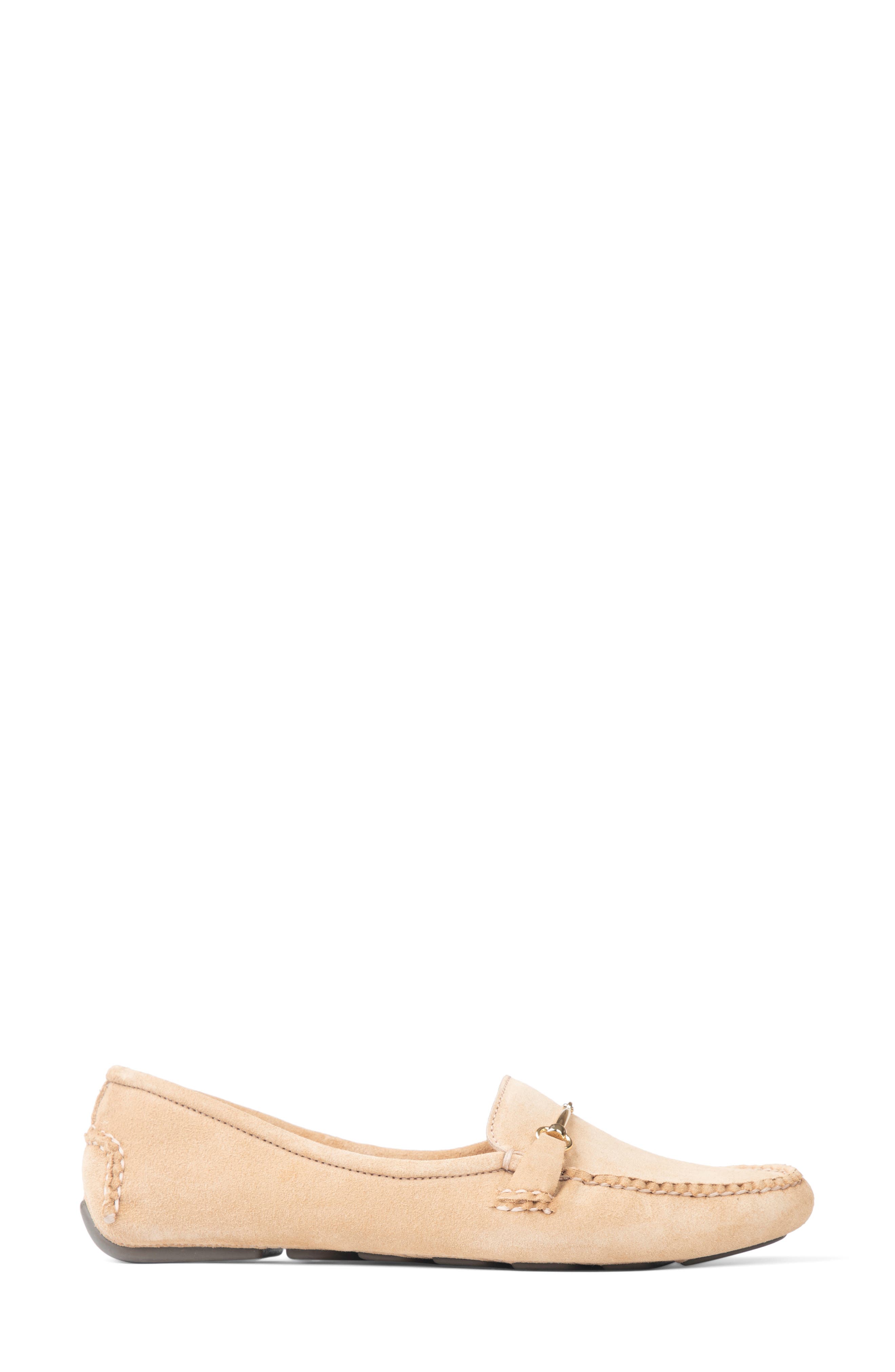 Caroline Moc Toe Bit Loafer, Alternate, color, TAN SUEDE