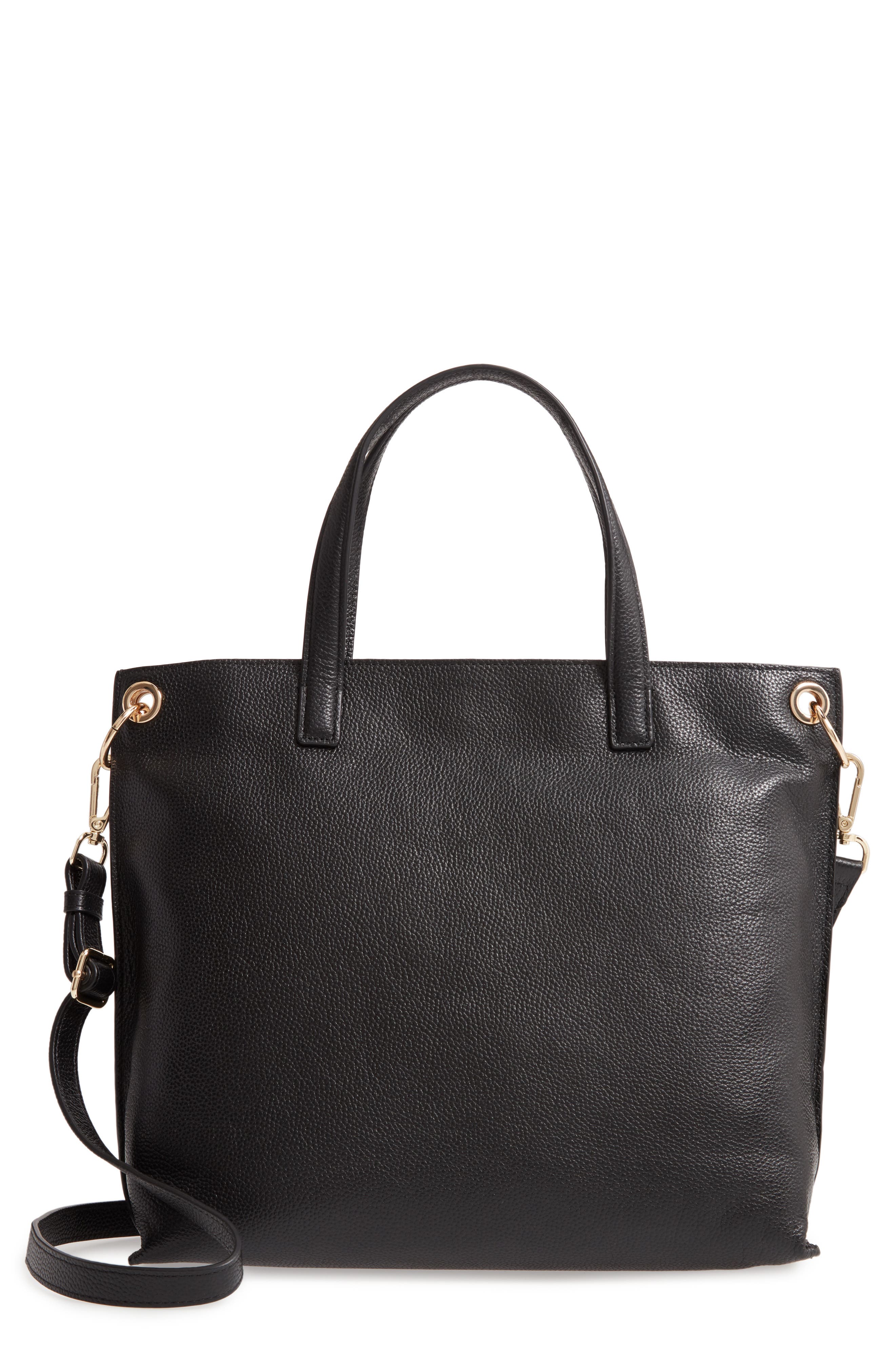 Nordstrom Nicole Leather Tote, Main, color, 