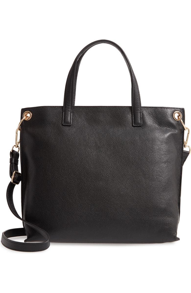 Nordstrom Nicole Leather Tote, Main, color,