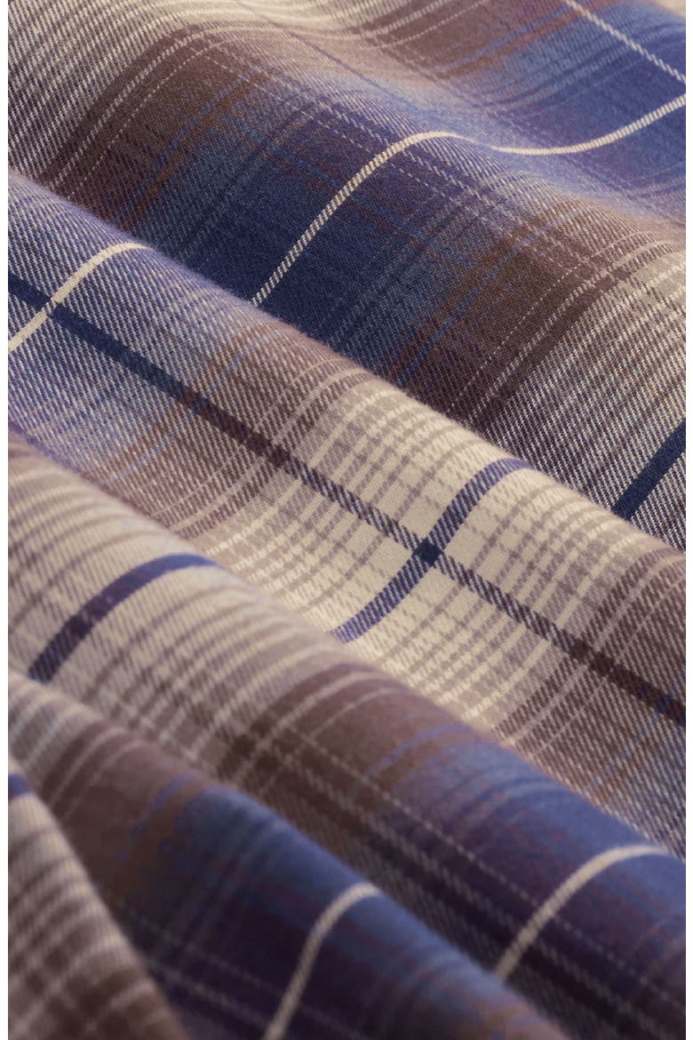 Julian Plaid Cotton & Cashmere Button-Up Shirt, Alternate, color, TOBACCO
