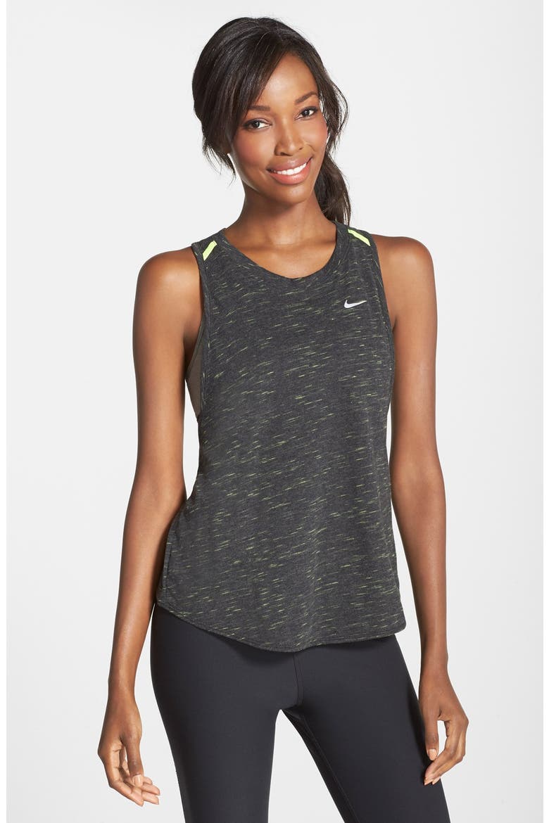 'Tailwind' Dri-FIT Tank, Main, color, BLACK/ HEATHER