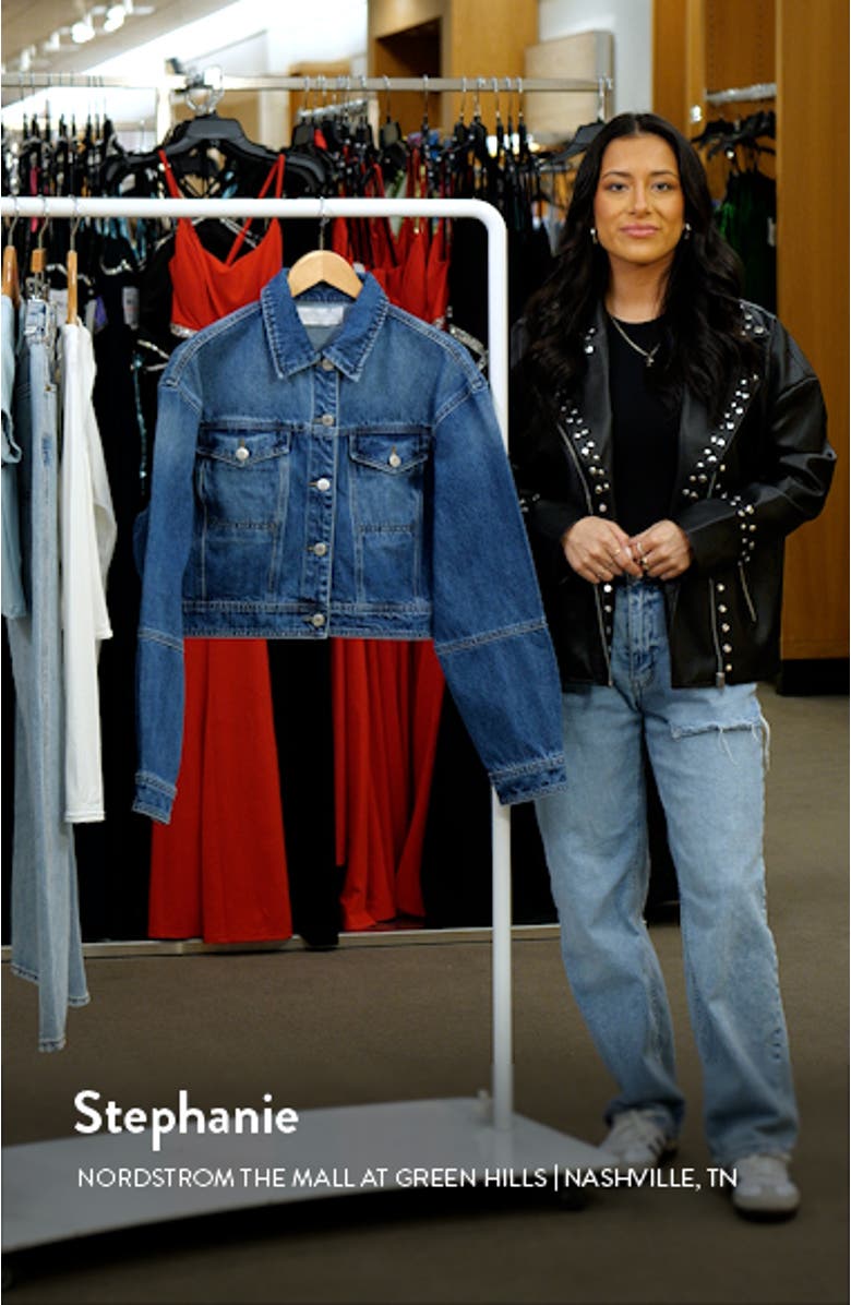 Crop Denim Jacket, sales video thumbnail