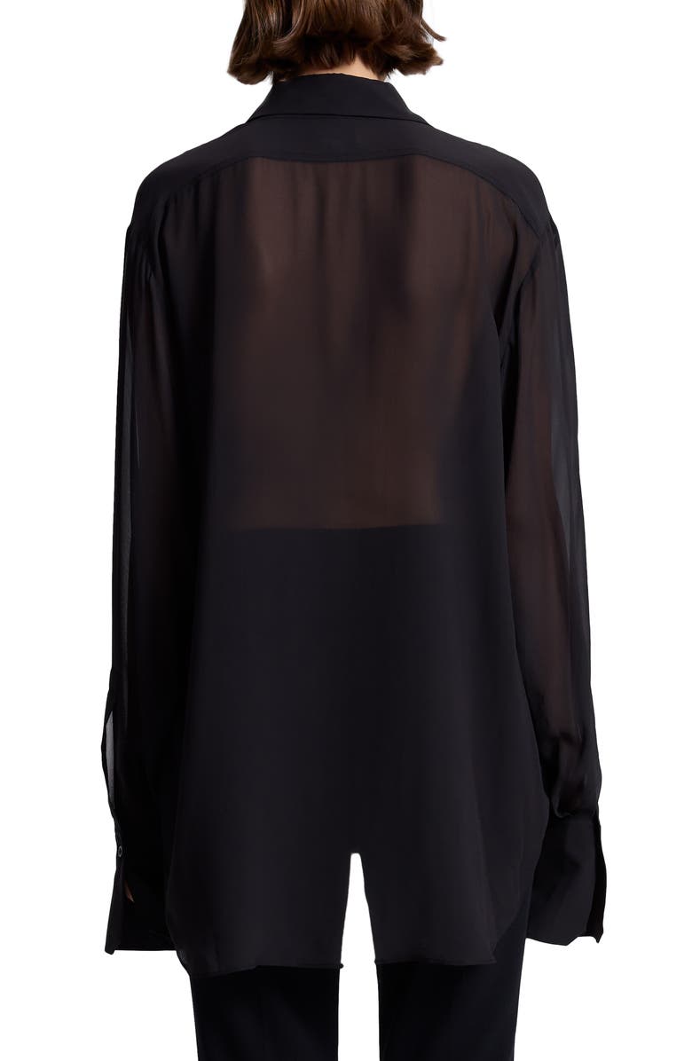 A.L.C. Camden Pleated Silk Shirt, Alternate, color,