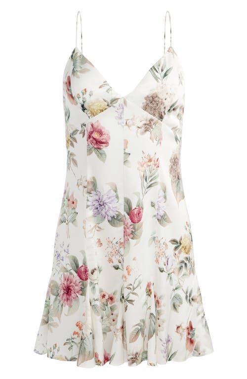 Alice And Olivia Julietta Slip Mini Dress In Sweet Nothings