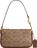COACH Plaza 18 Signature UpcraftedLeather Baguette Bag