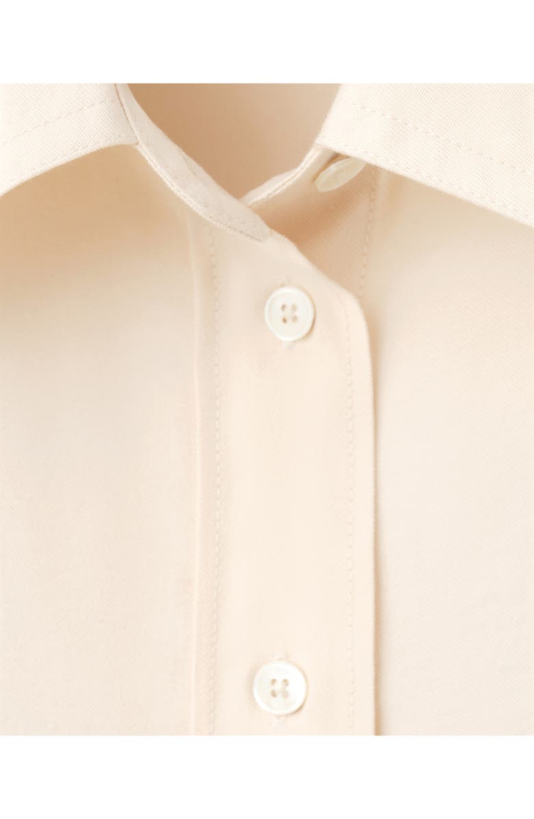 MANGO Oversize Button-Up Shirt, Alternate, color, Ecru