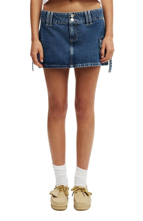 Cotton On Cargo Denim Mini Skirt