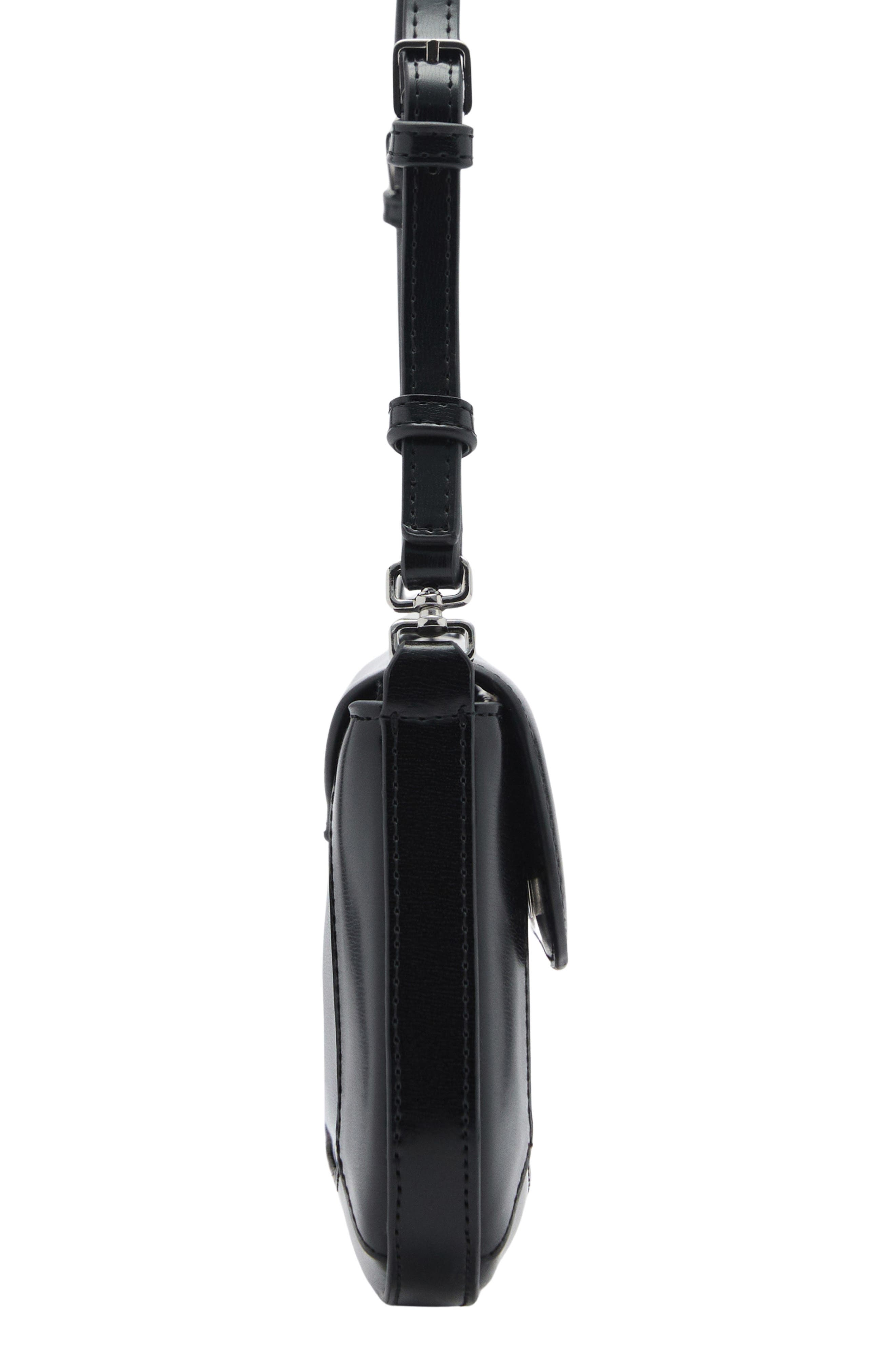 MANGO Faux Leather Shoulder Bag, Alternate, color, 