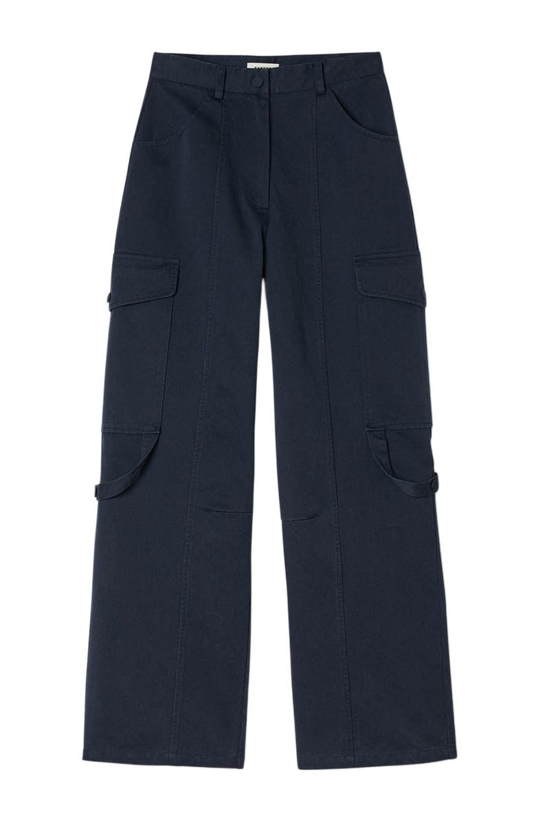 SANDRO Cargo trousers, Alternate, color, Navy Blue
