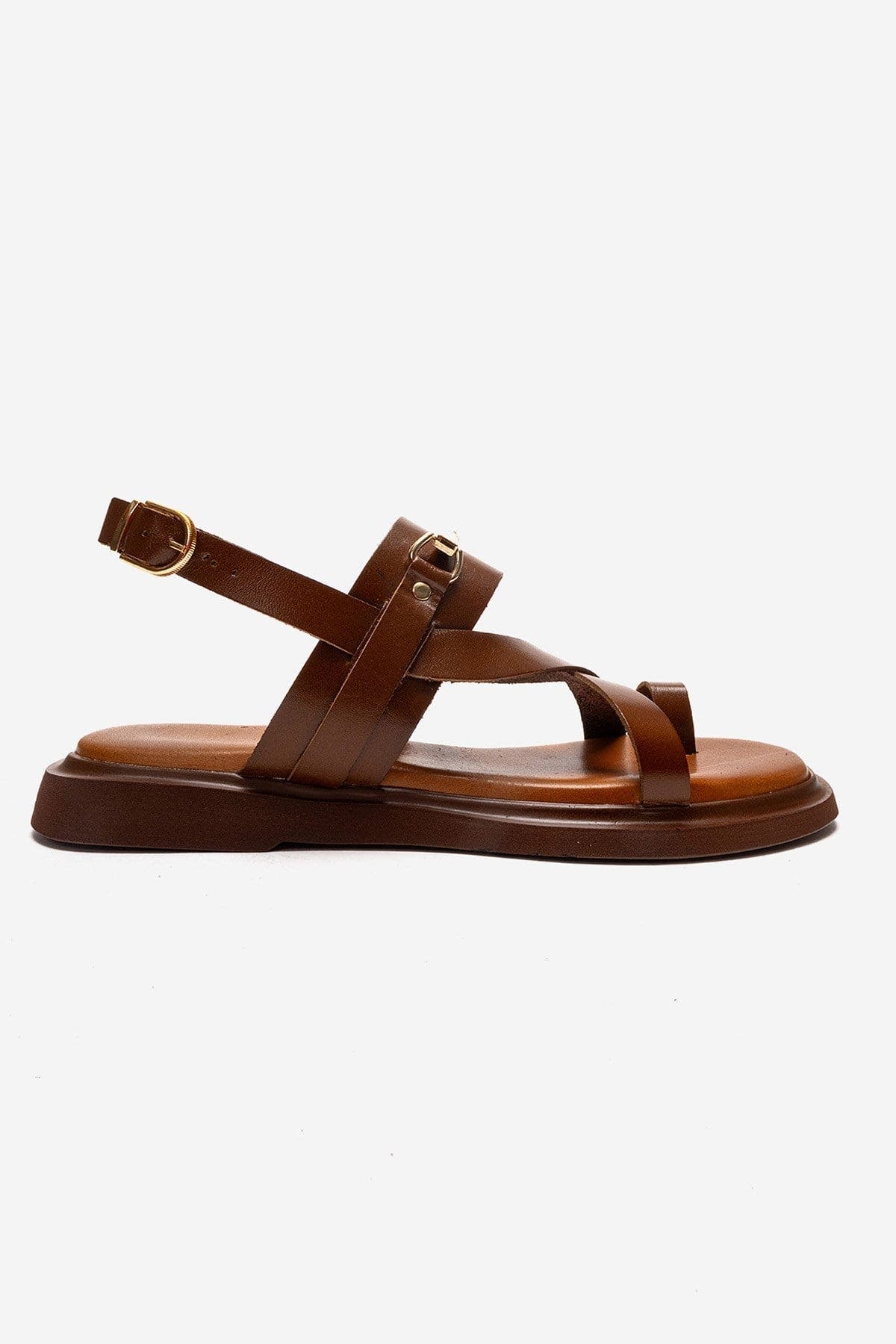 Forever & Always Shoes Fabiana Leather Thong Sandal, Alternate, color, Cognac