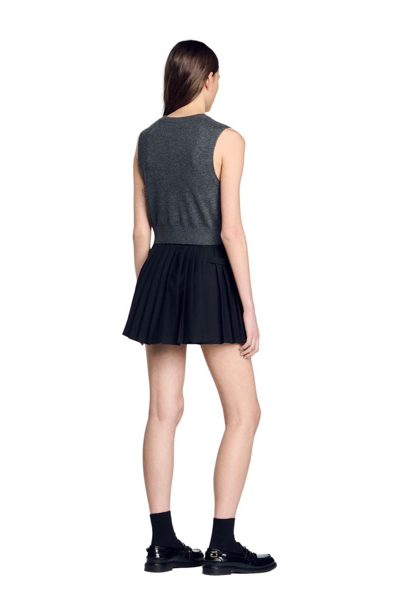 SANDRO Sleeveless sweater, Alternate, color, 