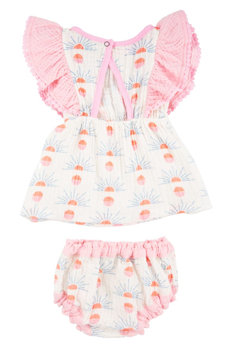 Mia Cotton Ruffle Tank & Bloomers Set, Alternate, color, WESTERN SUN