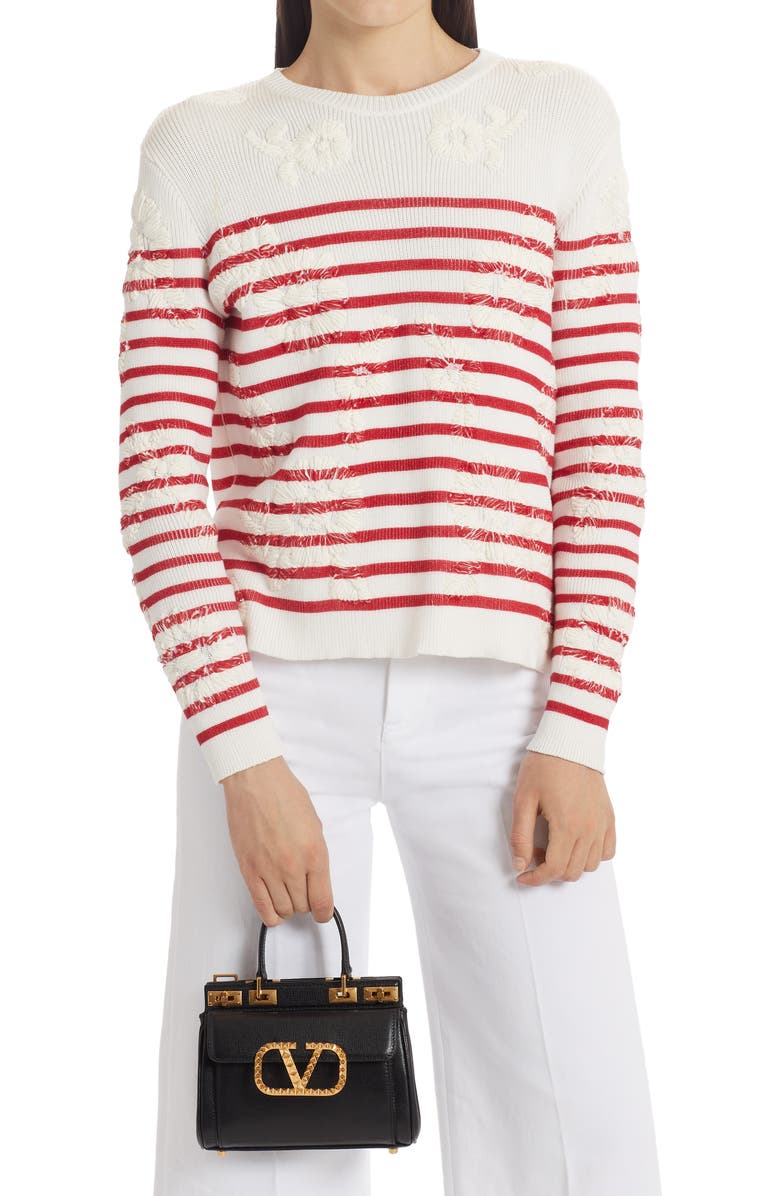 Valentino Garavani Mini Alcove VLOGO Leather Top Handle Bag, Alternate, color,