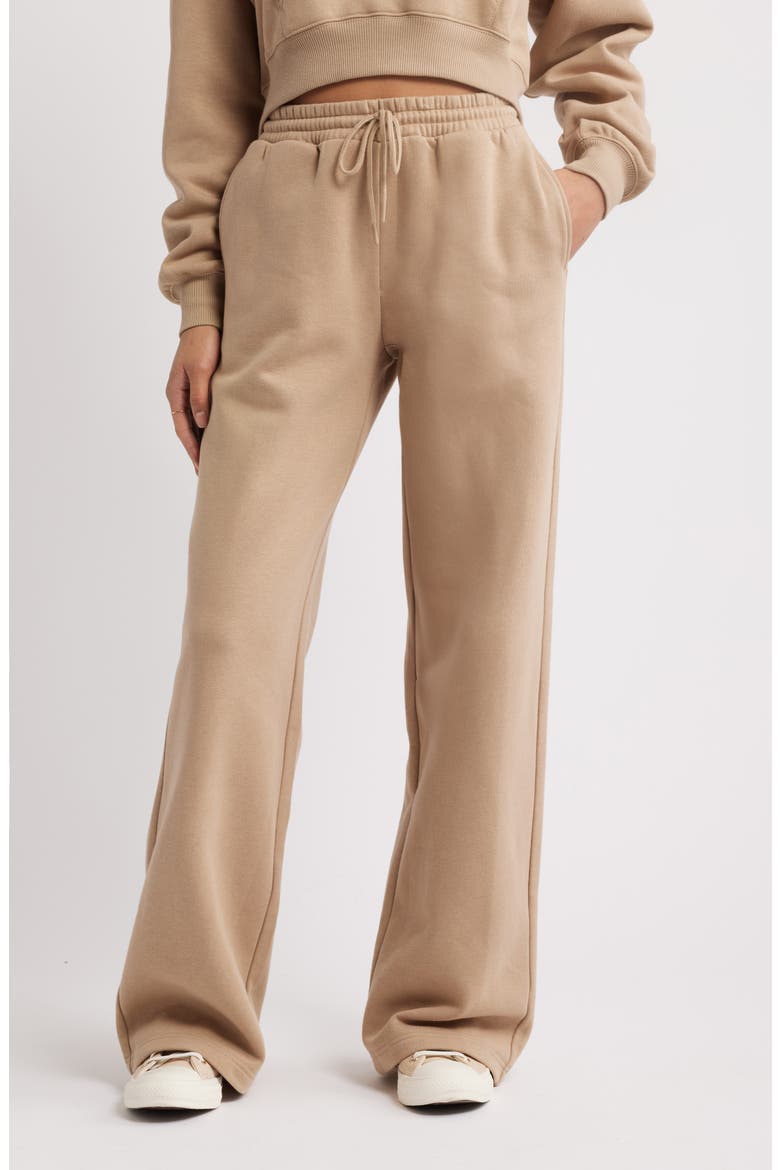 Baggy Wide Leg Sweatpants, Main, color, TAN SAVANNAH