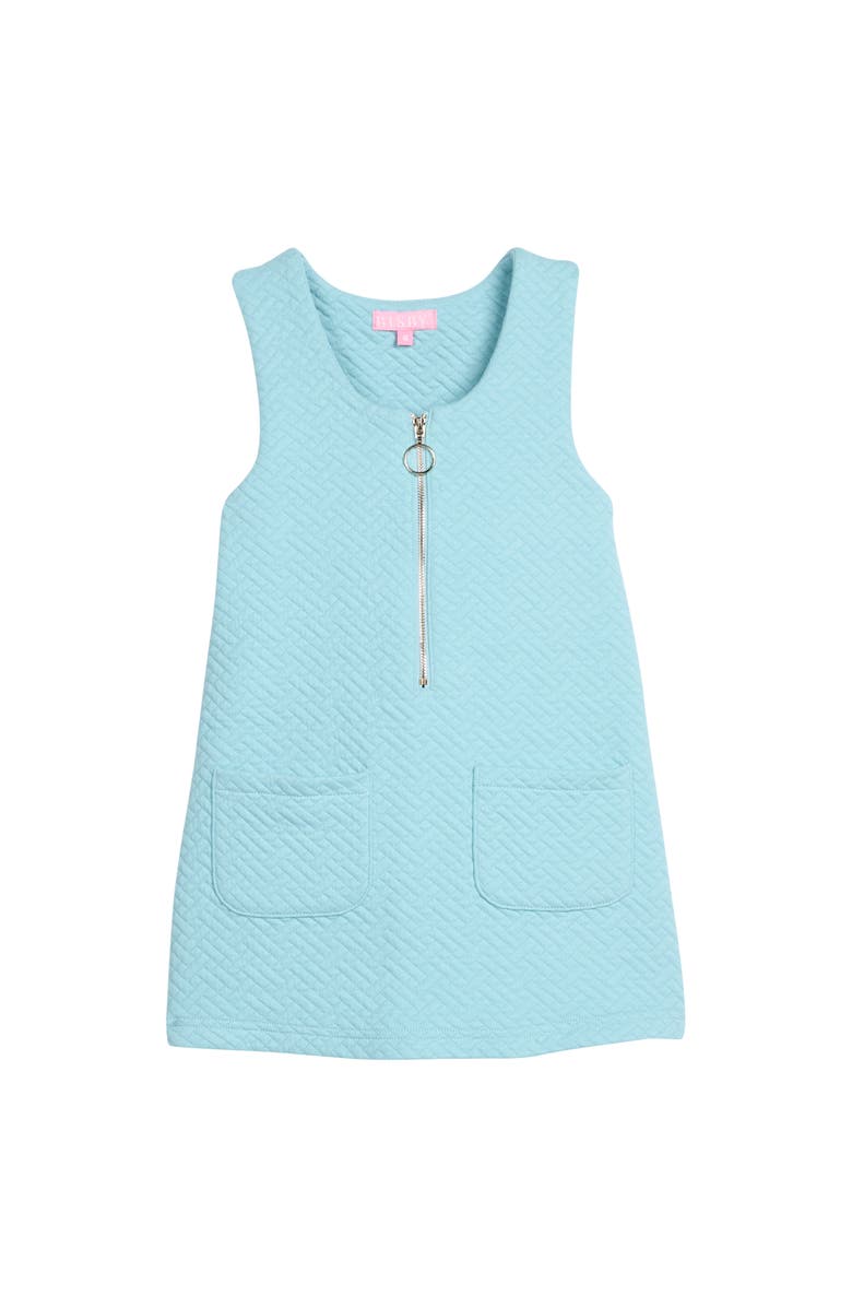 BISBY Kids' Quilted Jumper, Main, color, Aqua Quilted Trellis