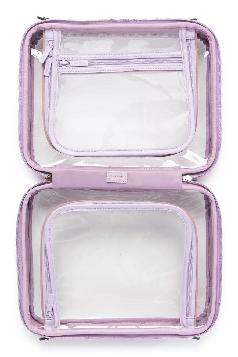Clear Cosmetics Case, Alternate, color, LAVENDER