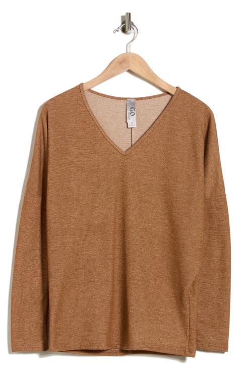 V-Neck Dolman Sleeve Sweater