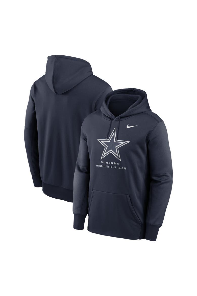 Men's Nike Navy Dallas Cowboys Toss Sweep Therma-FIT Hoodie, Main, color, Navy