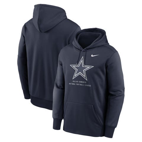 Men's Nike Navy Dallas Cowboys Toss Sweep Therma-FIT Hoodie
