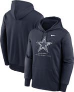 Nike Men's Nike Navy Dallas Cowboys Toss Sweep Therma-FIT Hoodie