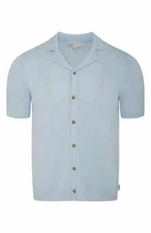 Onia Cotton Linen Blend Camp Sweater