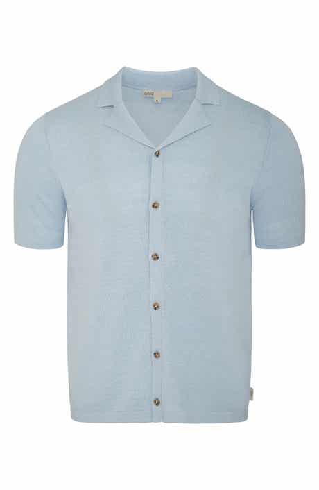 Onia Cotton Linen Blend Camp Sweater