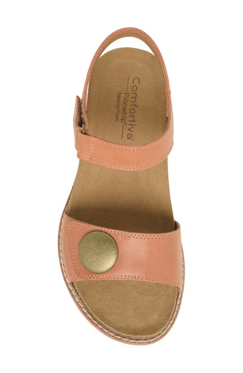 Comfortiva Gwen Wedge Sandal In Luggage