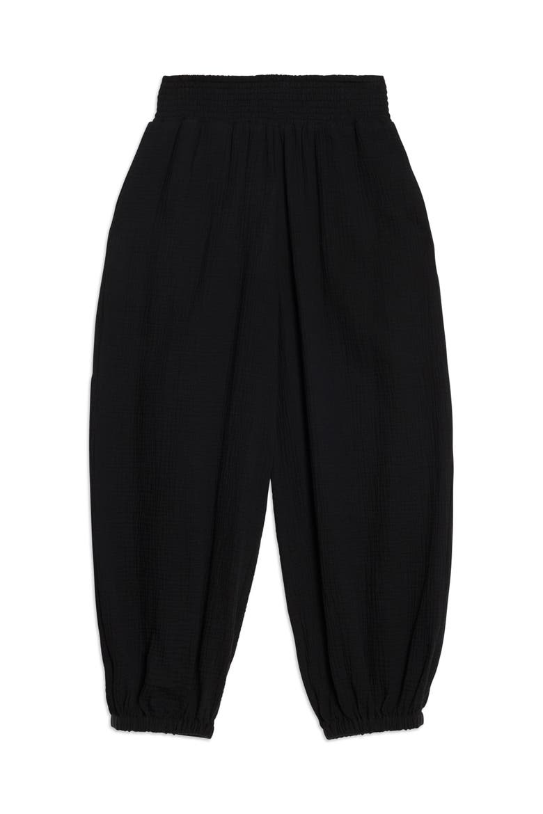 Cheesecloth Hareem Trouser, Alternate, color, Black