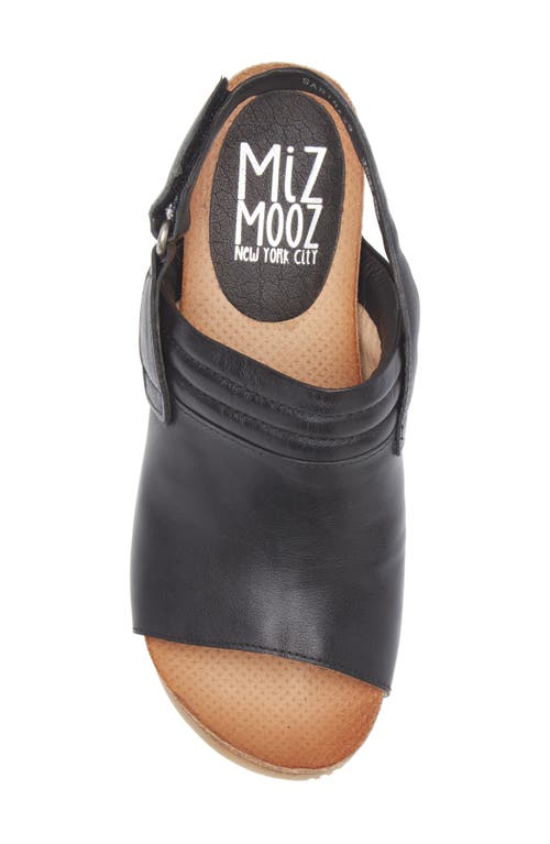 Miz Mooz Sabina Wedge Sandal In Black
