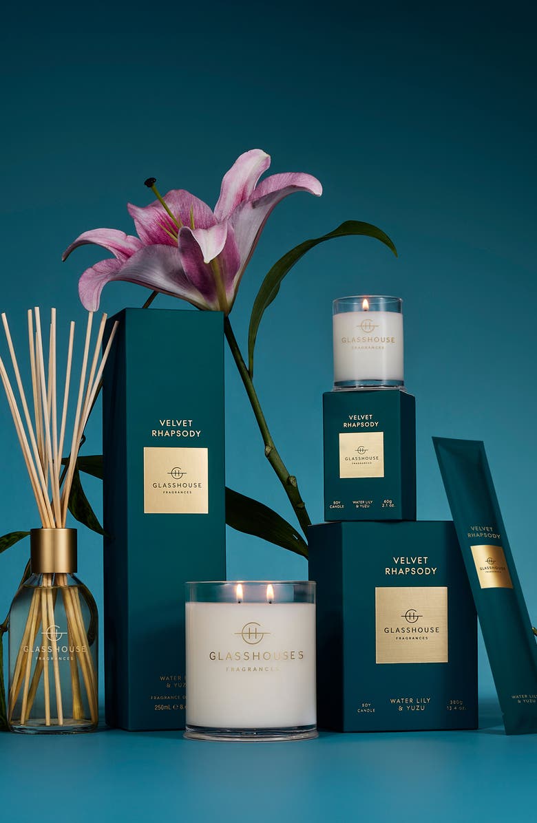 Glasshouse Fragrances Velvet Rhapsody Reed Diffuser, Alternate, color, Velvet Rhapsody