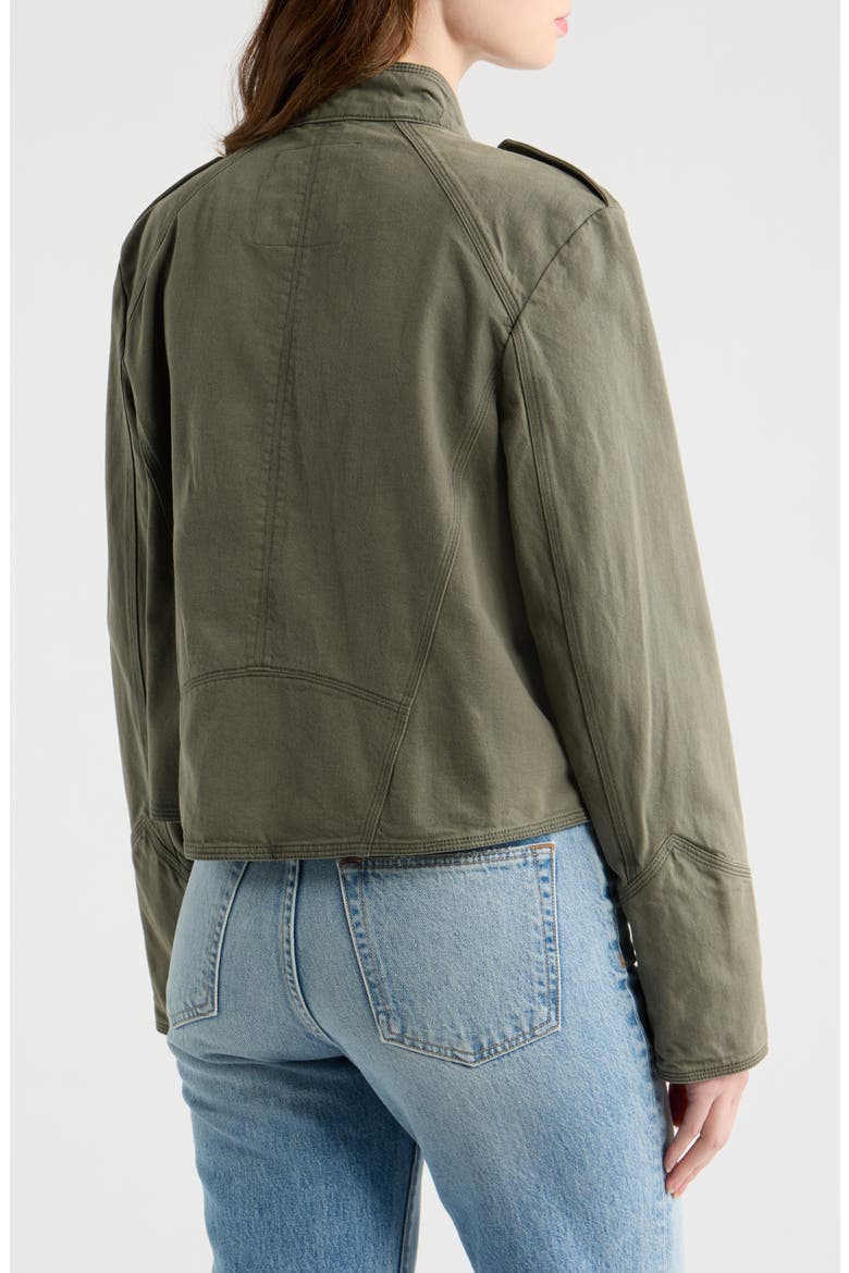 Ryland Cotton & Linen Band Jacket, Alternate, color, LAUREL CANYON