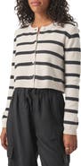 Splendid Rowena Stripe Crop Cardigan