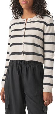 Splendid Rowena Stripe Crop Cardigan