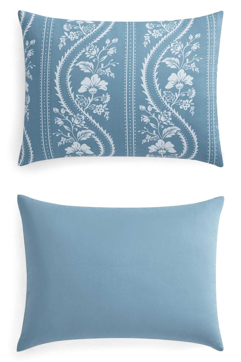 Sophia Stripe Cotton Sateen Duvet Set, Alternate, color, MOUNTAIN RANGE