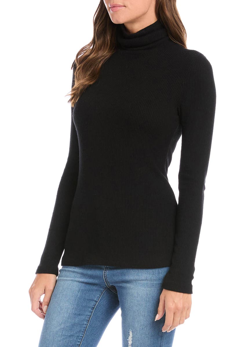 Karen Kane Turtleneck Rib Top, Alternate, color,