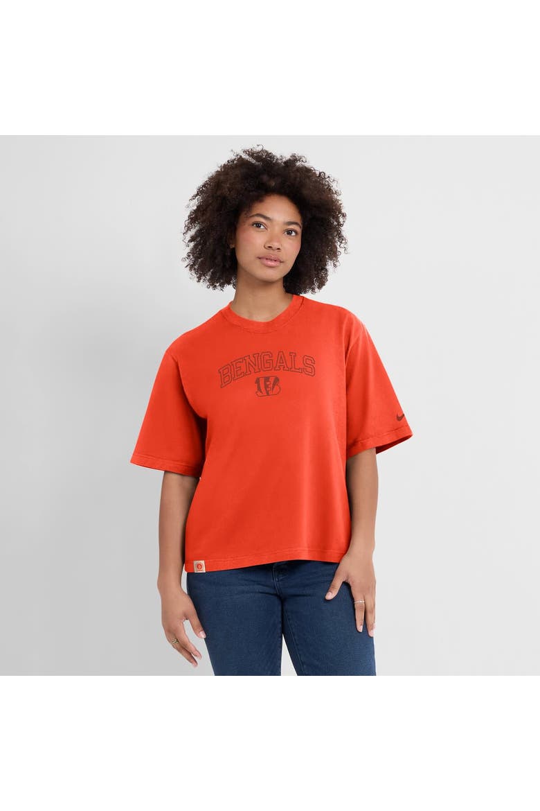 Women's Nike Orange Cincinnati Bengals Glory Arch Boxy T-Shirt, Alternate, color, Orange