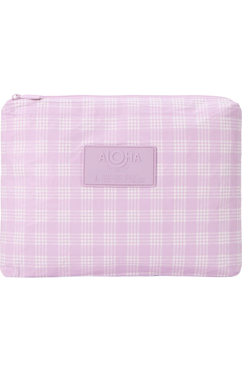 Aloha Collection Mid Palaka Water Resistant Tyvek<sup>®</sup> Zip Pouch, Main, color,