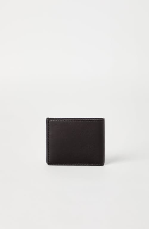 Brunello Cucinelli Capretta Wallet In Black