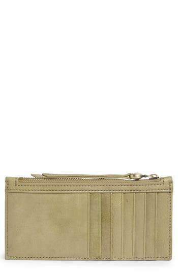 Hobo Carte Leather Wallet In Green