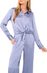 Halogen® Long Sleeve Tie Front Shirt