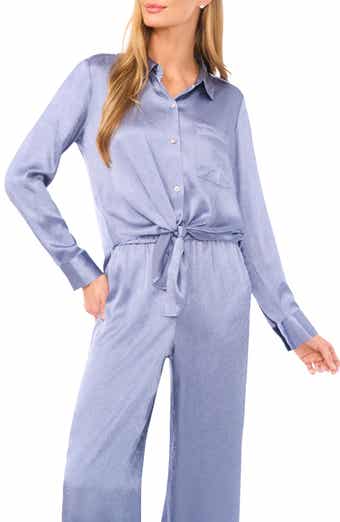 Long Sleeve Tie Front Shirt