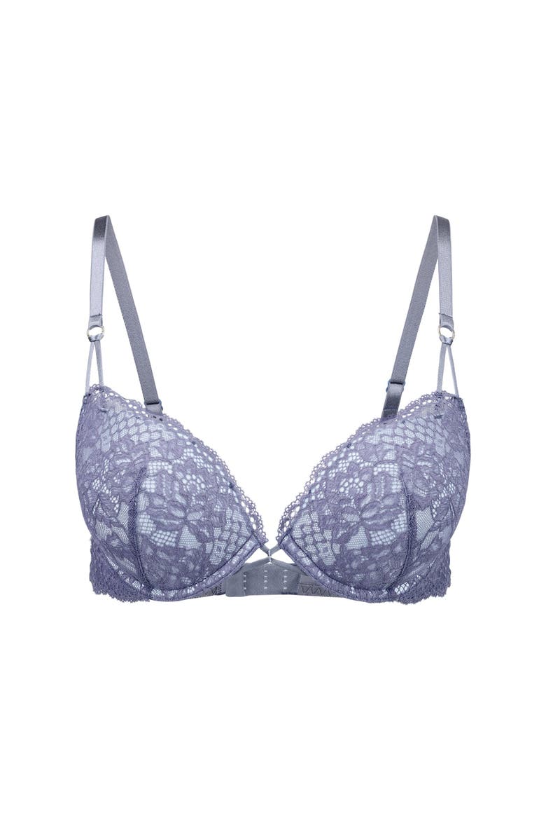 Josie Push Up Plunge Bra, Alternate, color, Dark grey