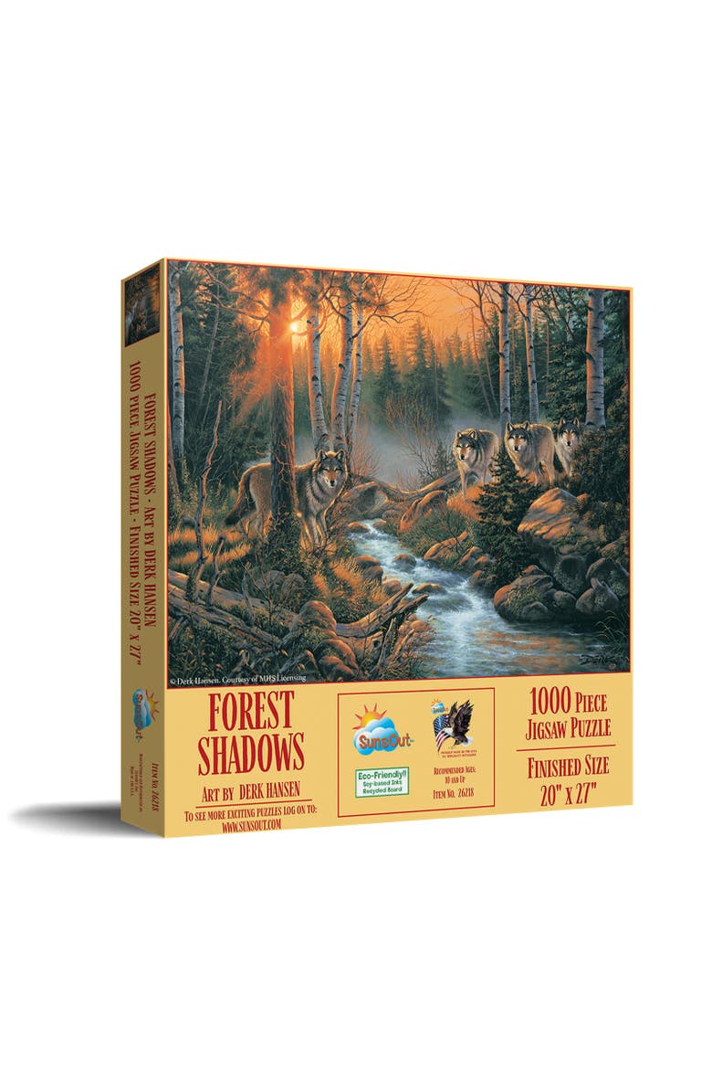 Forest Shadows 1000 piece Jigsaw Puzzle for Adults, Main, color, Multicolor