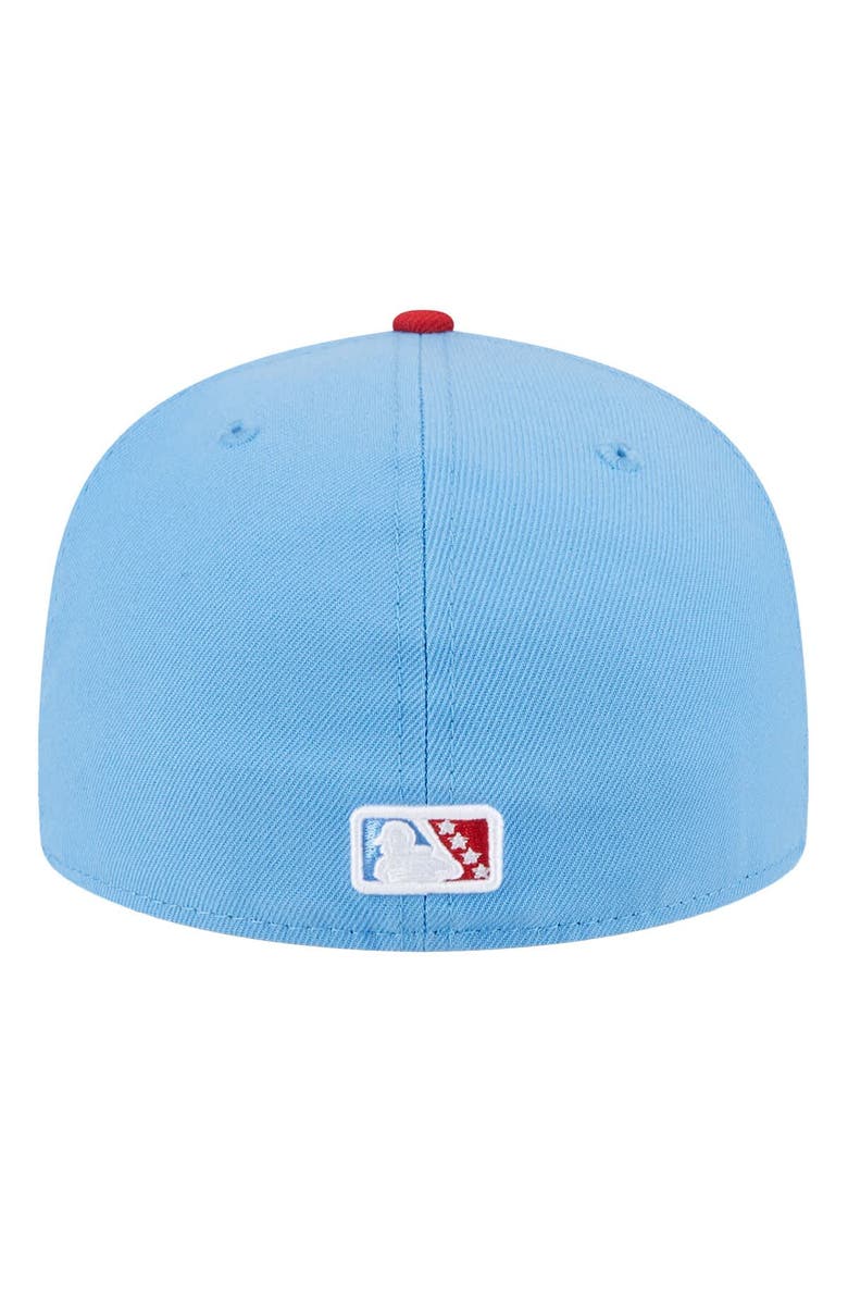 New Era Men's New Era Light Blue Corpus Christi Hooks Authentic Collection 59FIFTY Fitted Hat, Alternate, color, Light Blue
