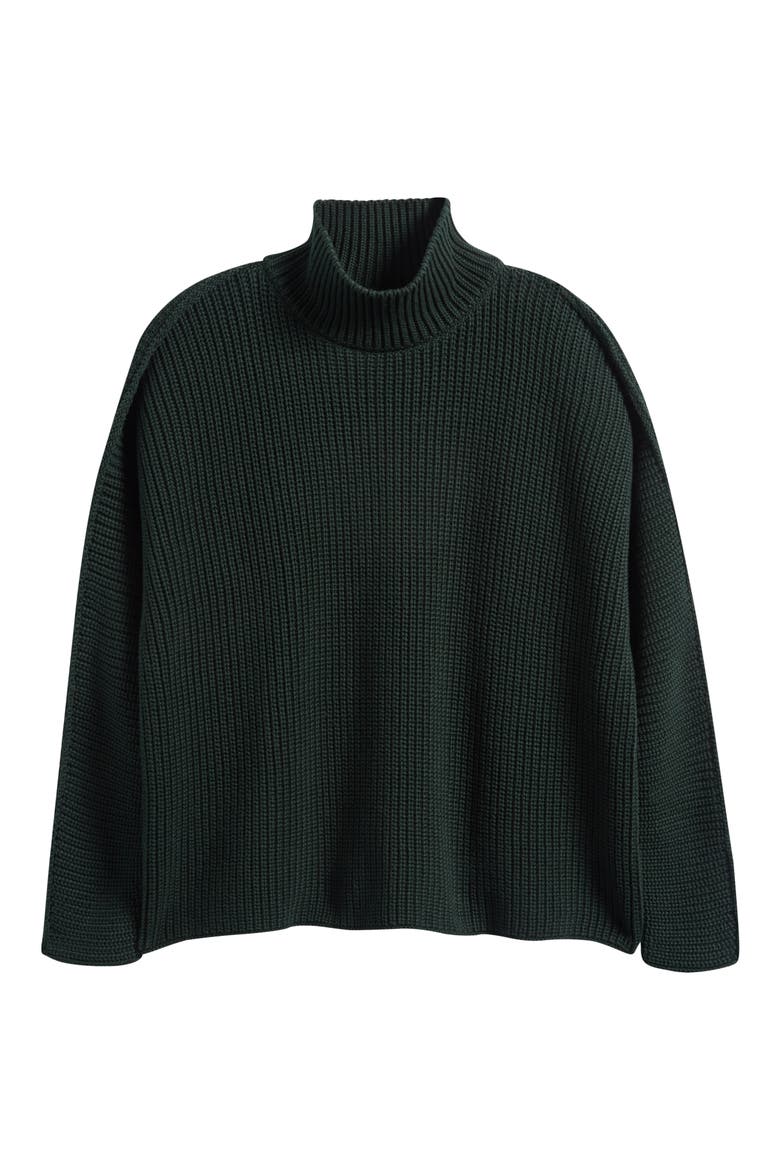 Montecito Turtleneck Sweater, Alternate, color, BRISTISH RACING GREEN