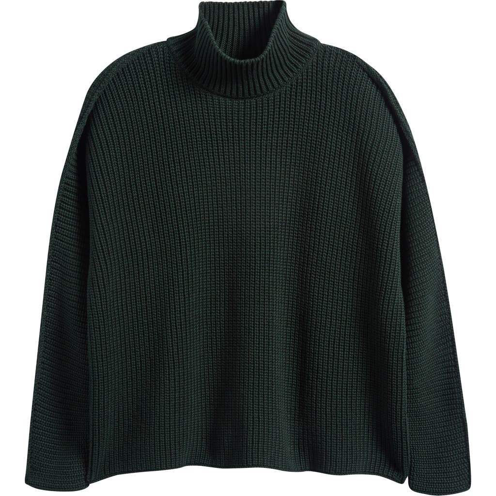 Frank & Eileen Montecito Mock Neck Cotton Sweater In Black