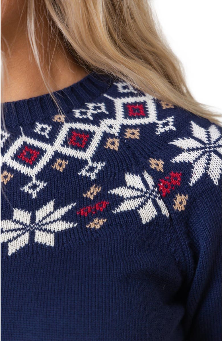 Hope & Henry Women's Organic Fair Isle Raglan Sweater, Alternate, color, 