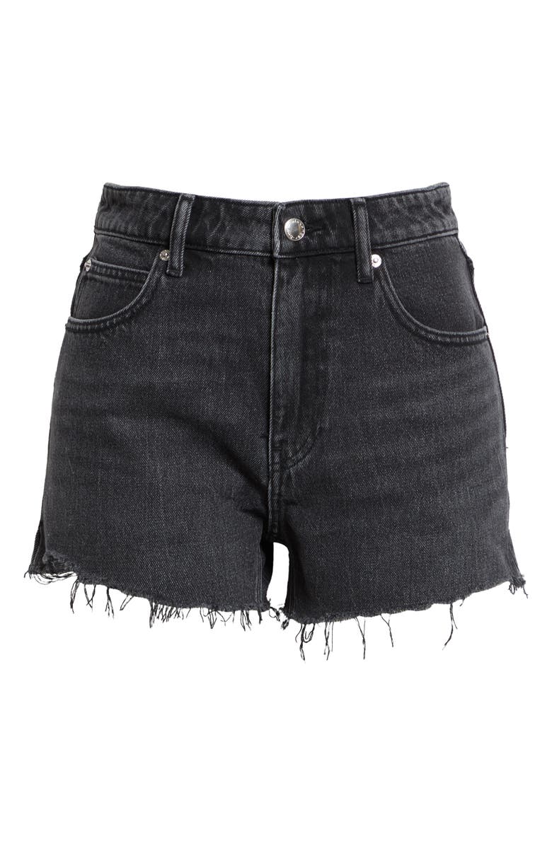Alexander Wang Bit High Waist Cutoff Denim Shorts, Alternate, color, 